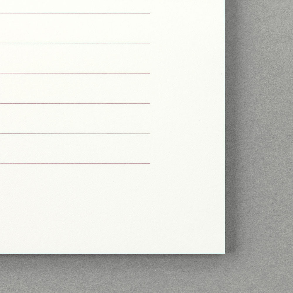 MD Letter Pad Cotton Horizontal Ruled Lines - Smidapaper Ikigai Shop