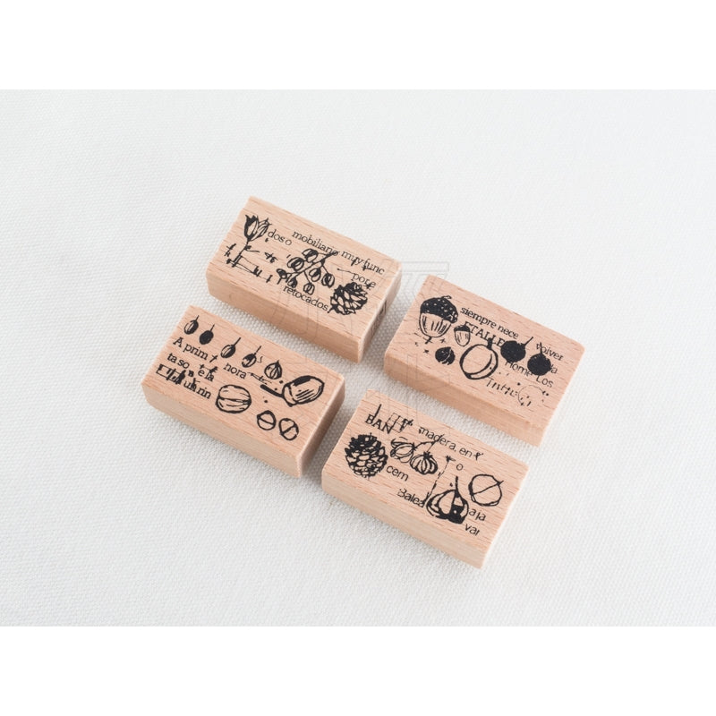 Chamil Garden 5th Anniversary Botanical Collecting Stamp Set- Fruit - Smidapaper Ikigai Shop