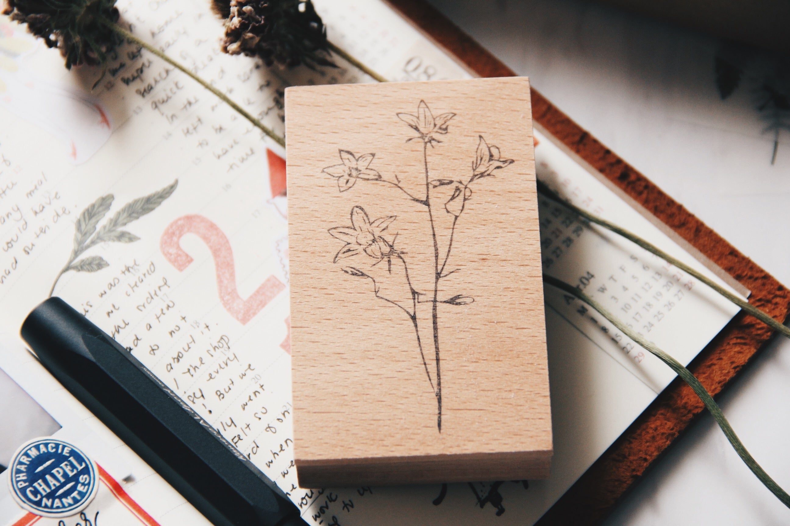 Stempel Jazz Bellflower Rubber Stamp - Smidapaper Ikigai Shop