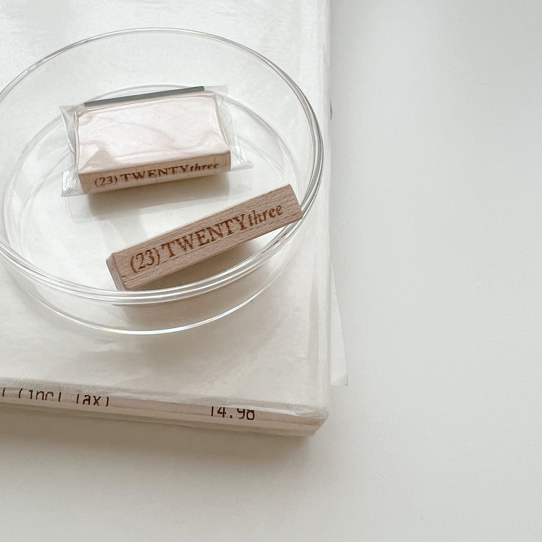 PC 9pt. (23) TWENTYthree Tiny Text Rubber Stamps