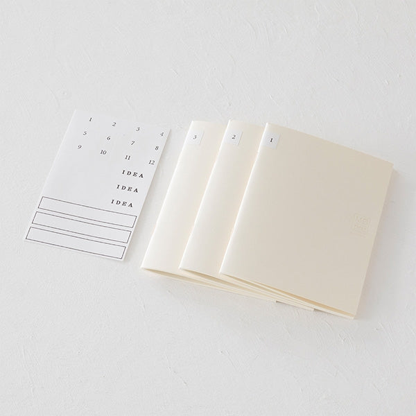 MD Notebook Light A5 | Ruled  (Set of 3) - Smidapaper Ikigai Shop