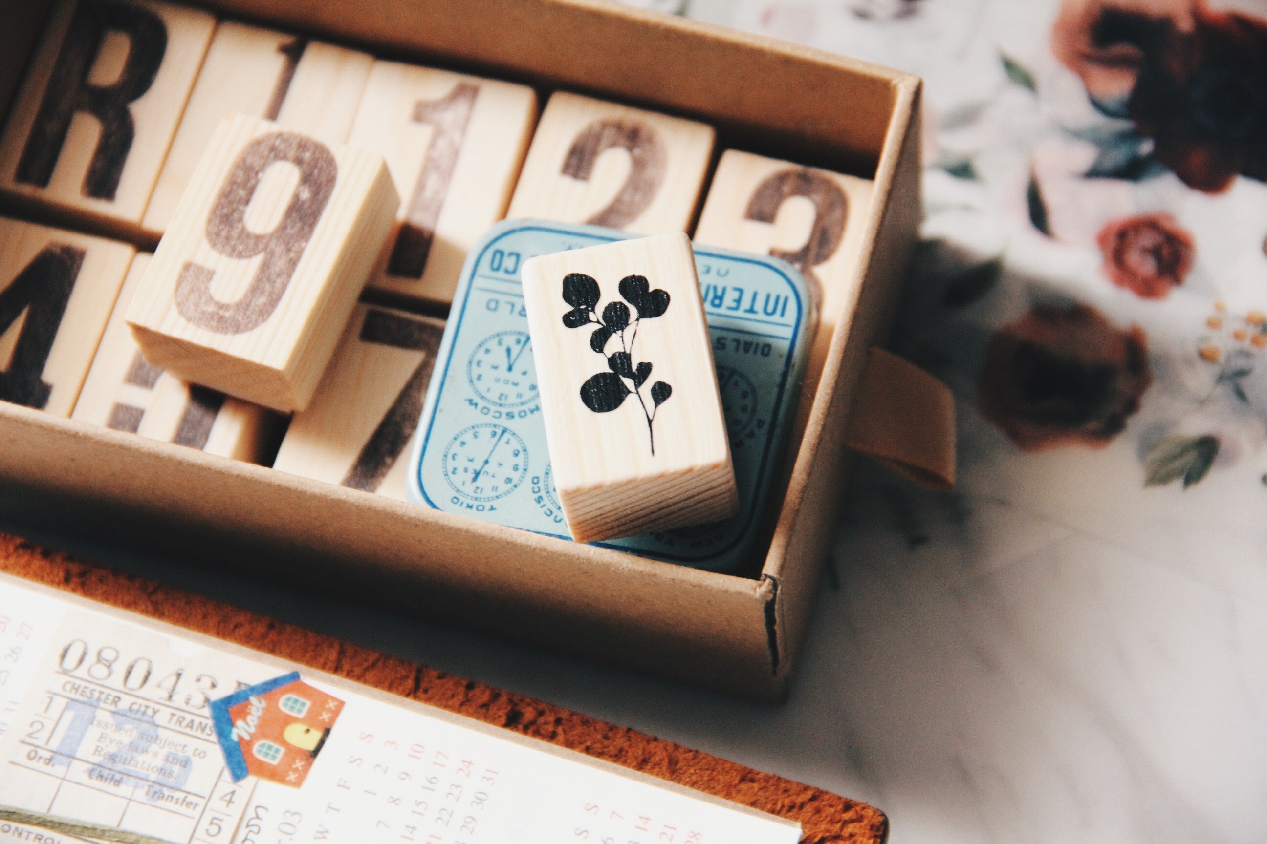 Oola Mini Eucalyptus Rubber Stamp - Smidapaper Ikigai Shop