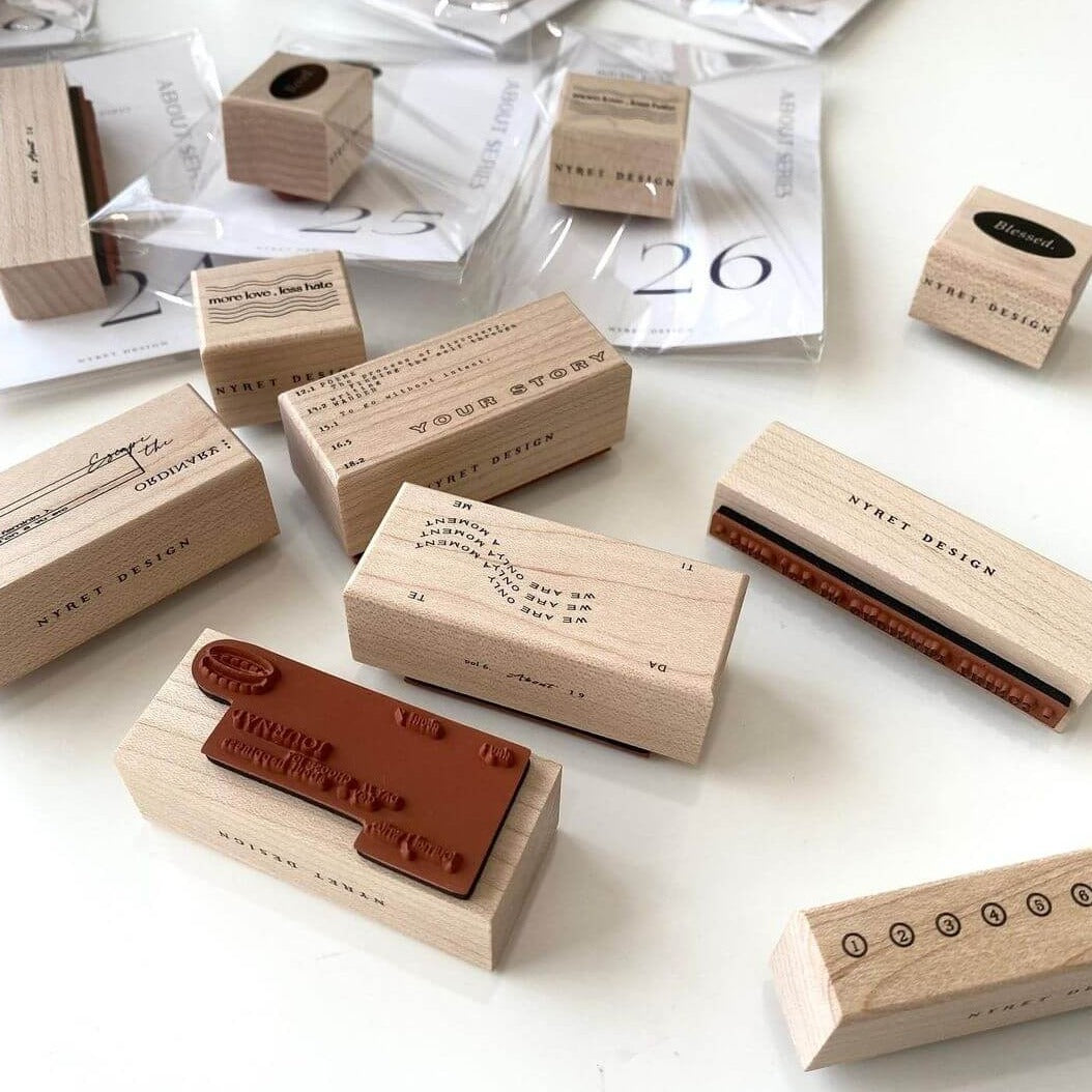 Nyret Vol. 6 About Series Rubber Stamps (8 designs) - Smidapaper Ikigai Shop