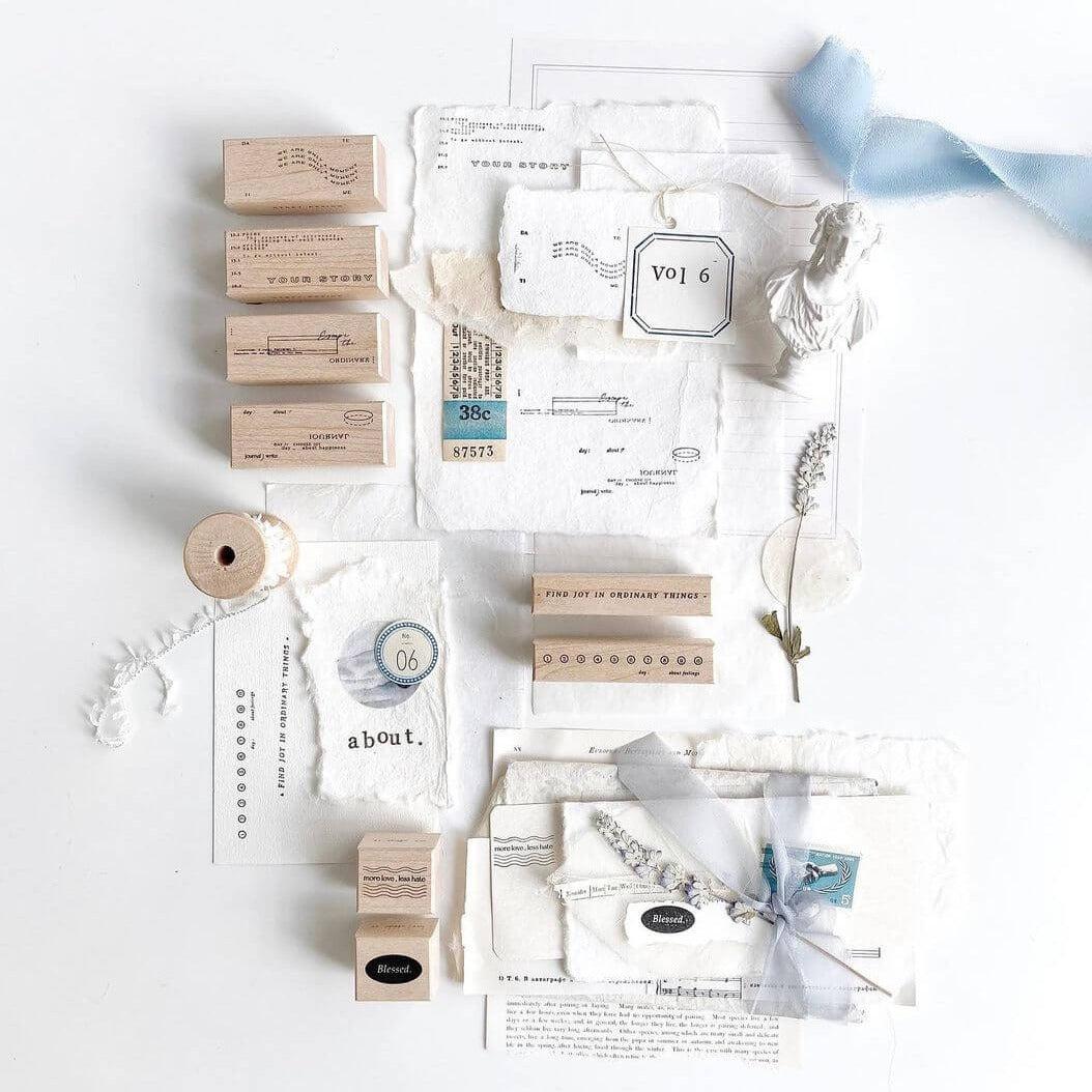 Nyret Vol. 6 About Series Rubber Stamps (8 designs) - Smidapaper Ikigai Shop