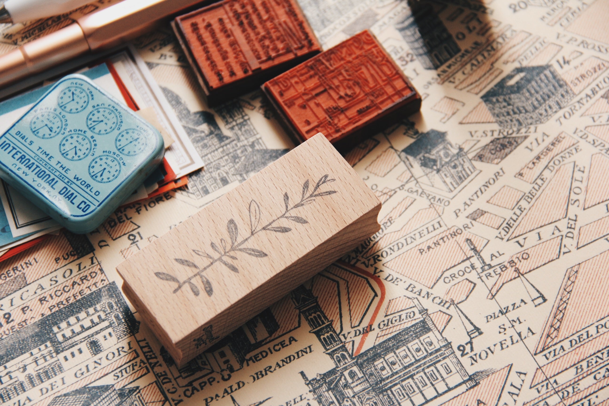 Stempel Jazz Eucalyptus IV Rubber Stamp - Smidapaper Ikigai Shop