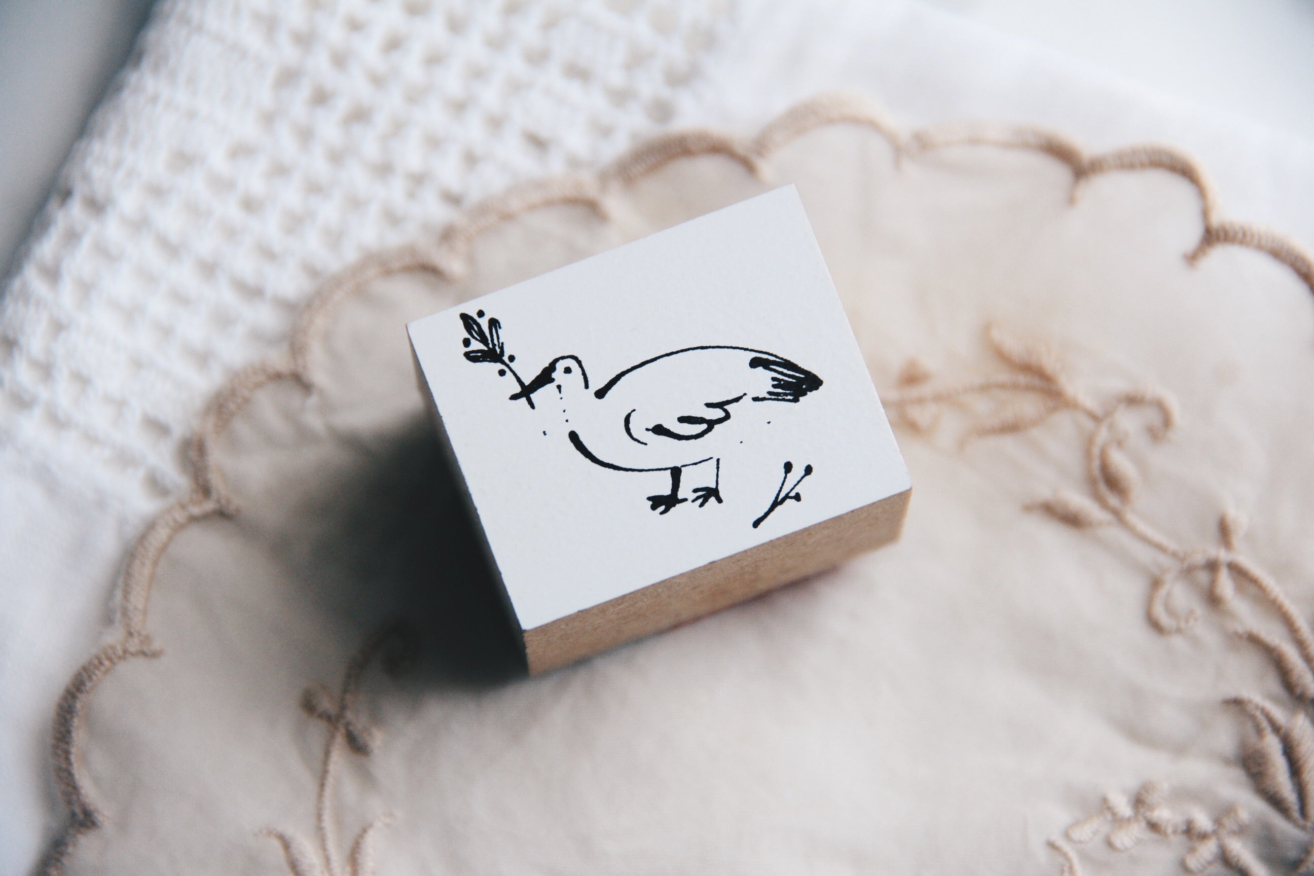Nico Neco Original Japanese Birdie Rubber Stamp - Smidapaper Ikigai Shop