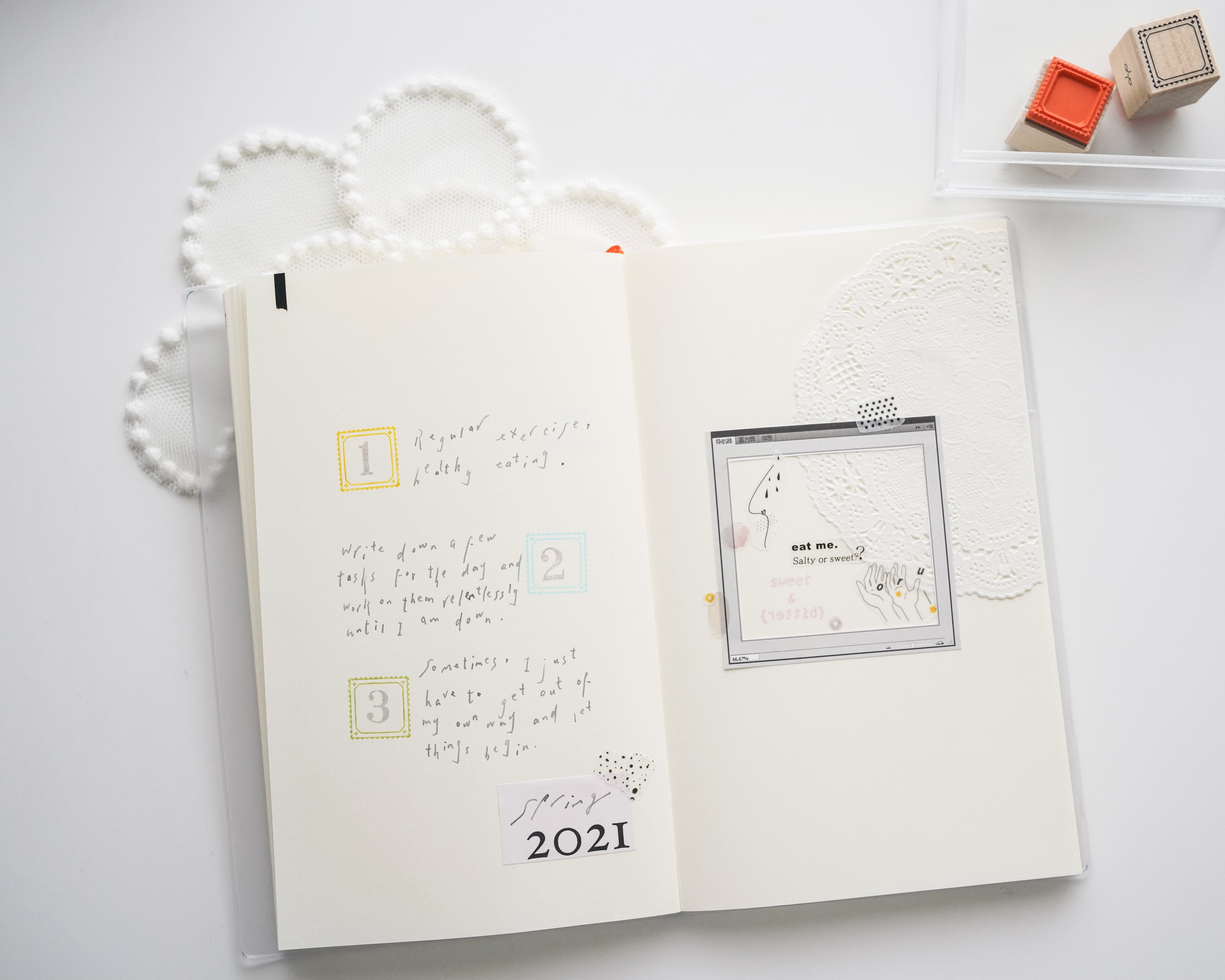Peho Design: Mini Square Frame Rubber Stamp - Smidapaper Ikigai Shop