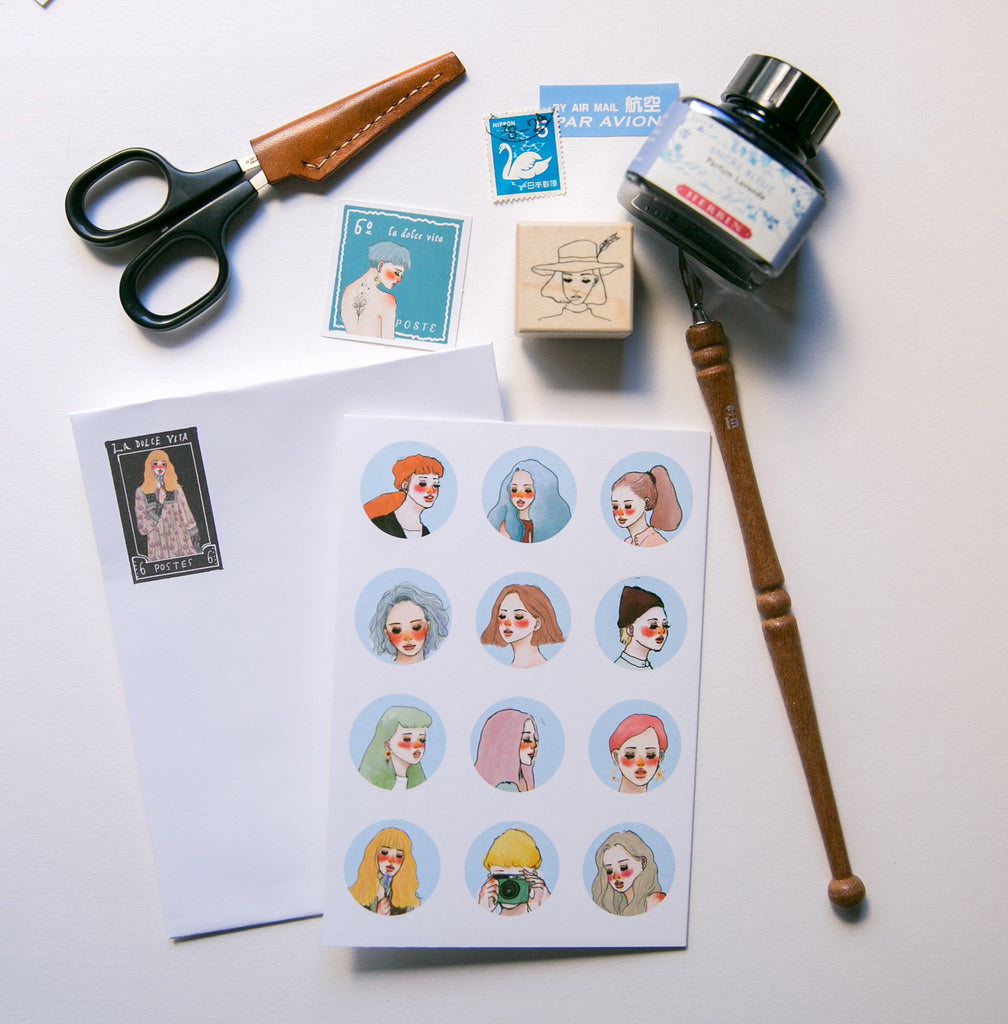 La Dolce Vita Meet A6 Greeting Card - Smidapaper Ikigai Shop