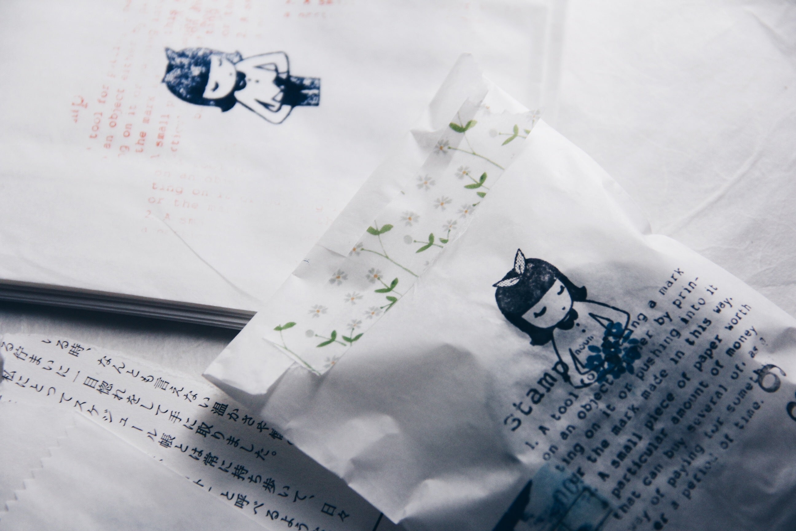 Kurukynki x Msbulat Nanami Rubber Stamp (set of 7) - Smidapaper Ikigai Shop