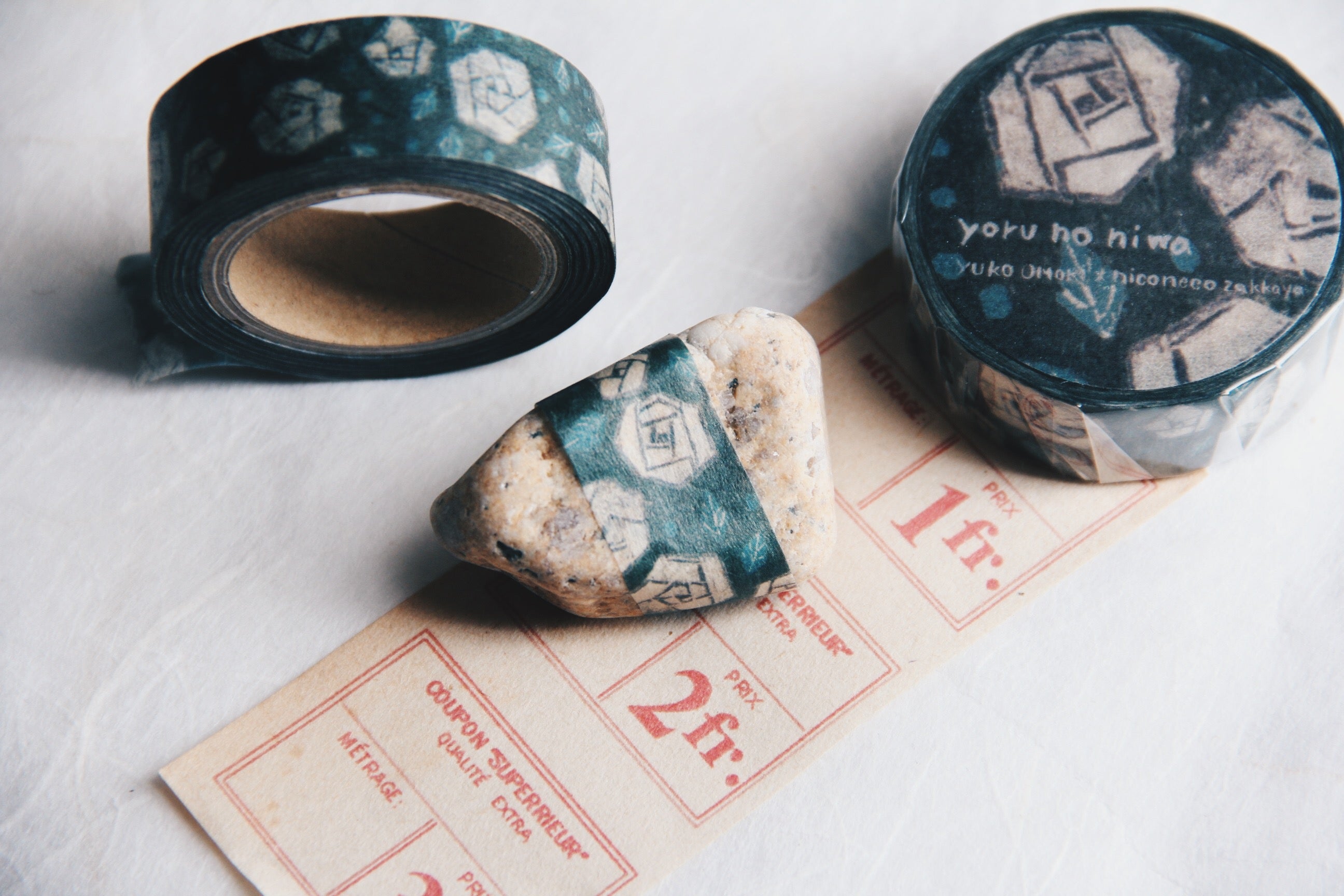 Nico Neco x omoriyuko Fine Japanese Art Washi Tape-Yoru No Niwa - Smidapaper Ikigai Shop