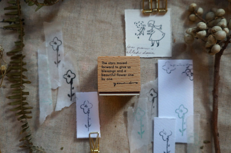 Yamadoro Star/ Trojan/ Girl Rubber Stamp (set of 4) - Smidapaper Ikigai Shop