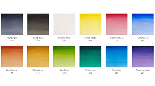 Winsor & Newton Cotman Watercolour and Brush Pen Set, 12 Half Pans - Smidapaper Ikigai Shop