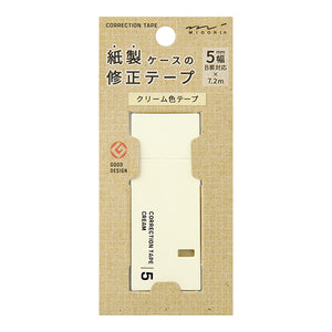 Midori Correction Tape 5mm- Cream