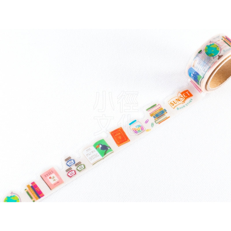 Mindwave Kotori Machi: Bookstore Washi Tape - Smidapaper Ikigai Shop