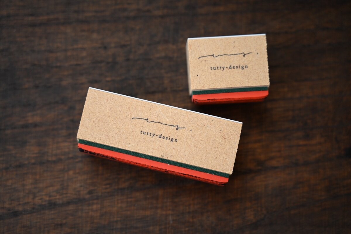 Tutty Design Rubber Stamp: Emboss Label - Smidapaper Ikigai Shop
