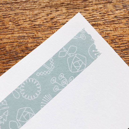 Mizushima Washi Tape: Hana-Blue Flowers - Smidapaper Ikigai Shop