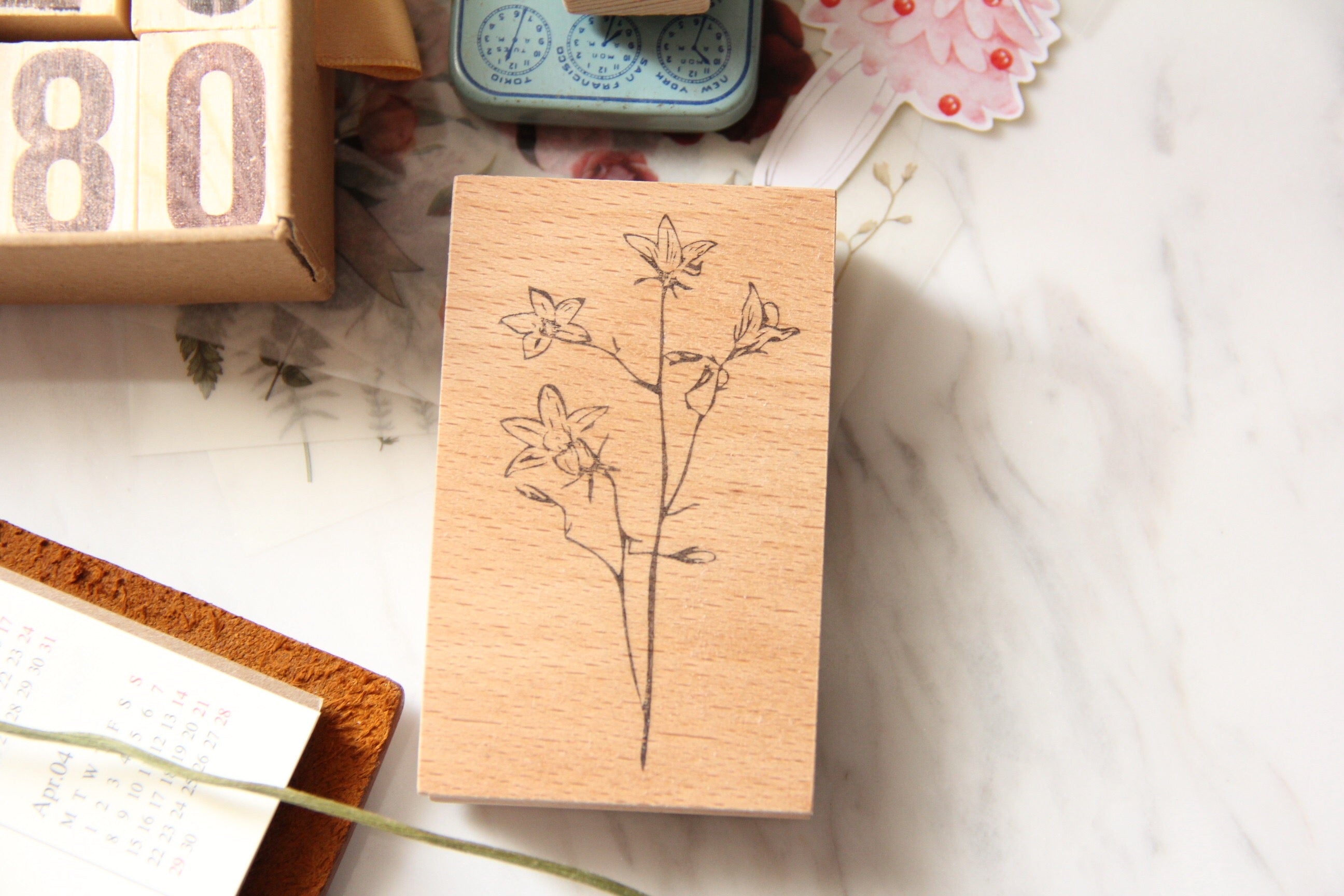Stempel Jazz Bellflower Rubber Stamp - Smidapaper Ikigai Shop