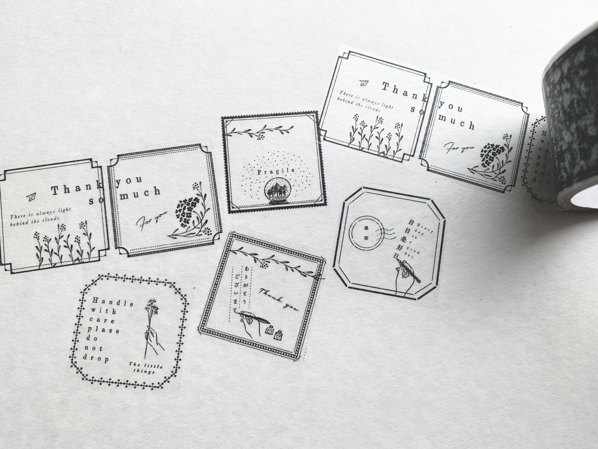 Oeda Letterpress Packing Tape-5 Frame - Smidapaper Ikigai Shop