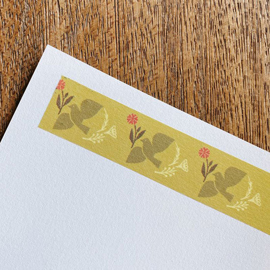 Mizushima Garden Washi Tape: Bird - Smidapaper Ikigai Shop