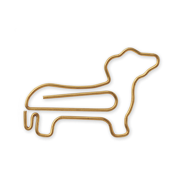 Midori D-Clips Dog- Dachsund (Gold) - Smidapaper Ikigai Shop