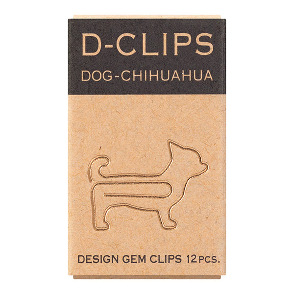 Midori D-Clips Dog- Chihuahua (Gold) - Smidapaper Ikigai Shop