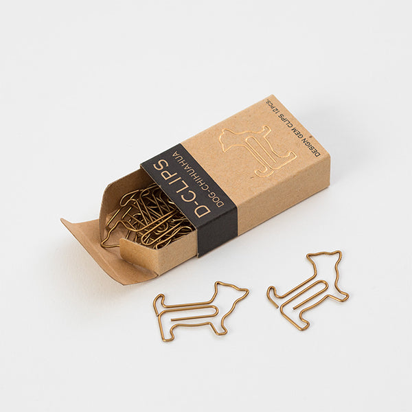 Midori D-Clips Dog- Chihuahua (Gold) - Smidapaper Ikigai Shop