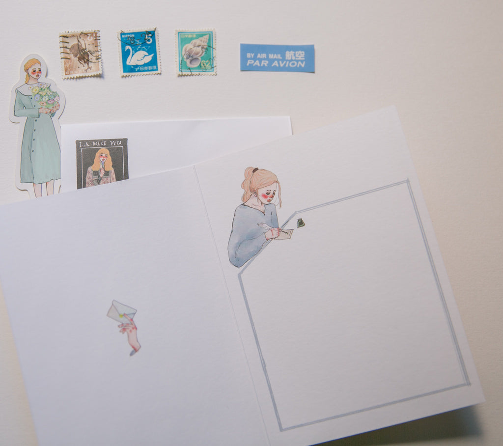 La Dolce Vita Meet A6 Greeting Card - Smidapaper Ikigai Shop