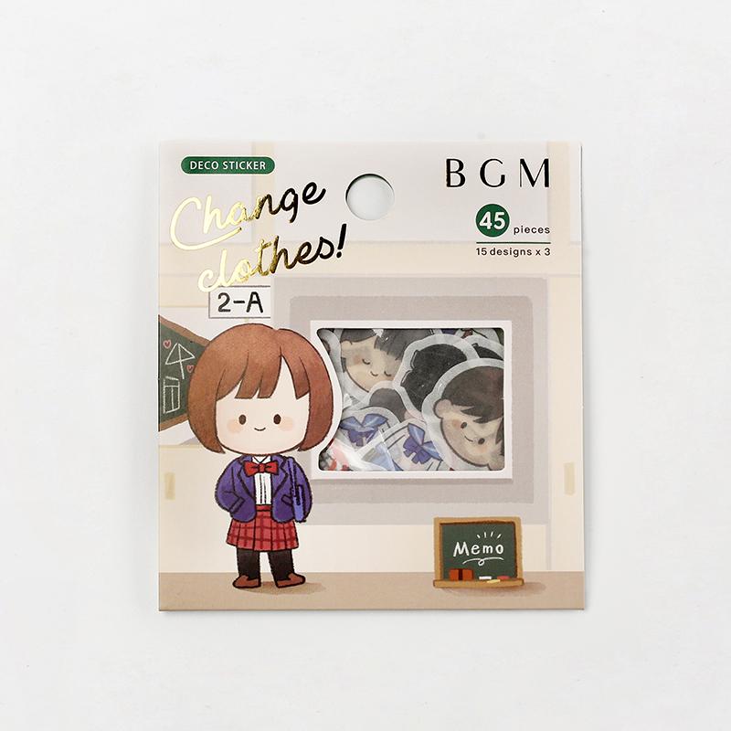 BGM Flake Seal-Change Clothes: School Uniform - Smidapaper Ikigai Shop