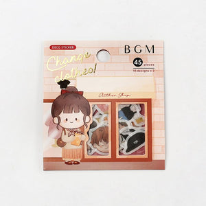 BGM Flake Seal-Change Clothes: Clothes Shop - Smidapaper Ikigai Shop