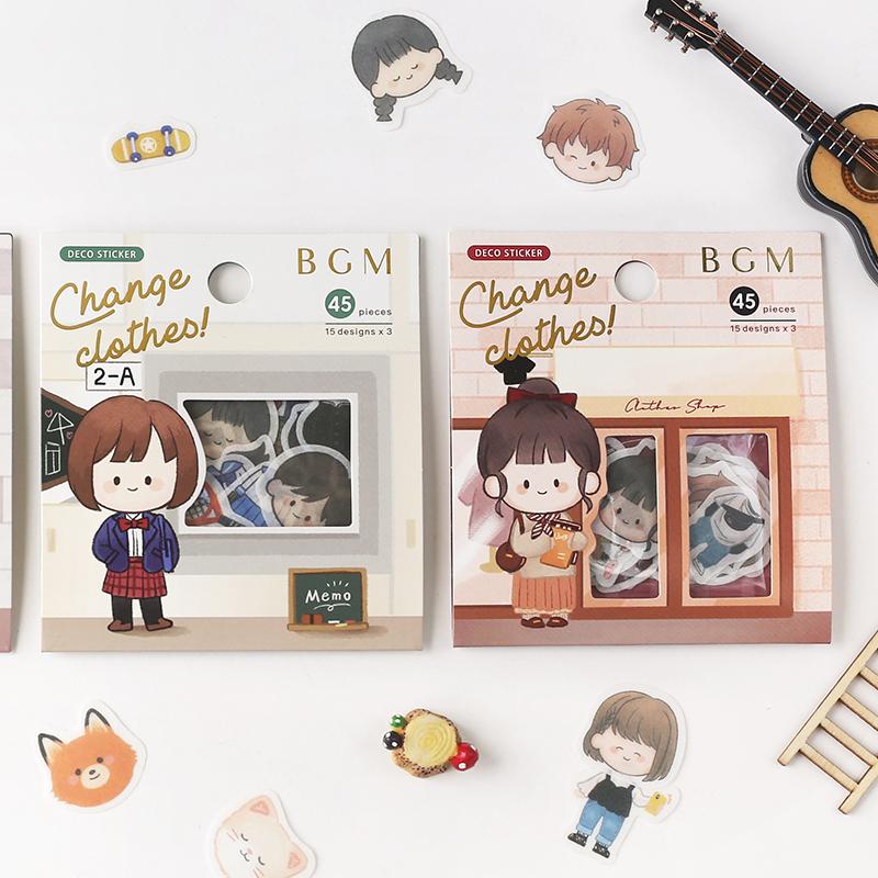 BGM Flake Seal-Change Clothes: Clothes Shop - Smidapaper Ikigai Shop