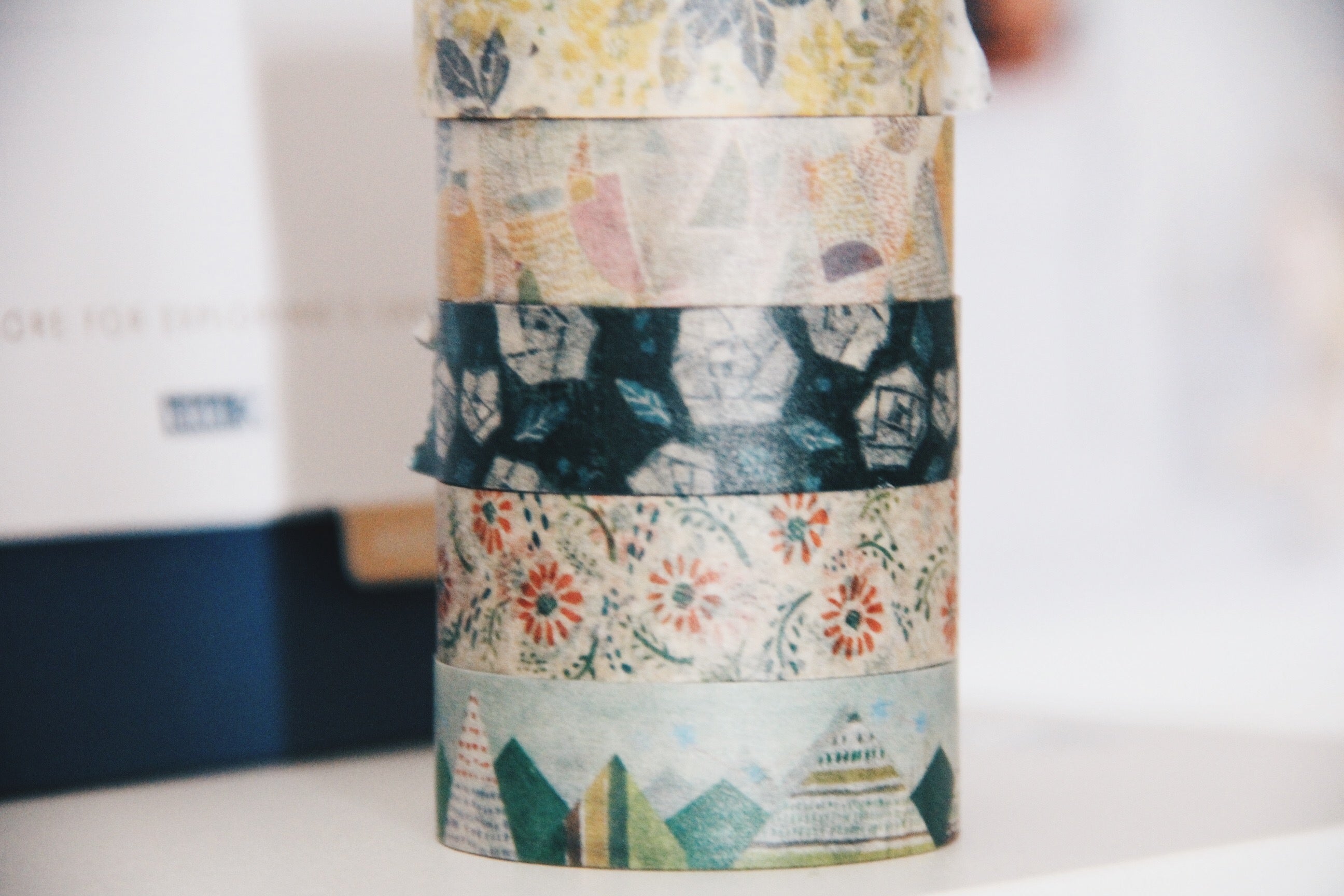 Nico Neco x omoriyuko Fine Japanese Art Washi Tape- Neco - Smidapaper Ikigai Shop