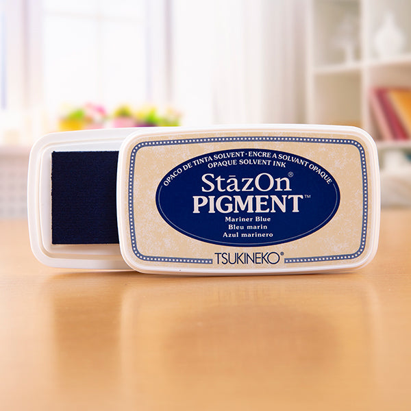 Tsukineko - StazOn Pigment - Mariner Blue - Smidapaper Ikigai Shop