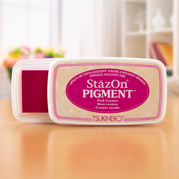 Tsukineko - StazOn Pigment - Pink Cosmos - Smidapaper Ikigai Shop