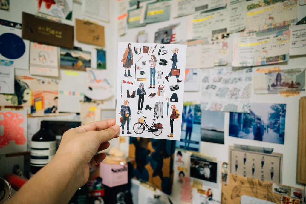 La Dolce Vita Bon Voyage Postcard (8 Individual Designs) - Smidapaper Ikigai Shop