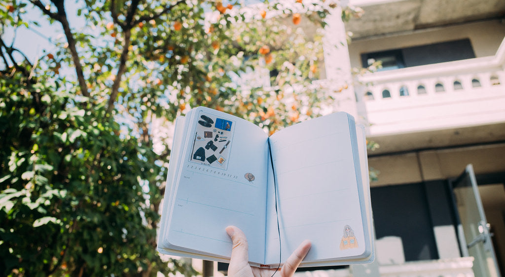 La Dolce Vita Bon Voyage Undated Diary (4 Different Cover Options) - Smidapaper Ikigai Shop