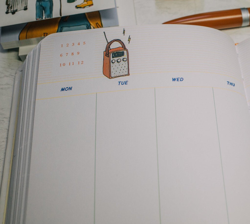 La Dolce Vita Bon Voyage Undated Diary (4 Different Cover Options) - Smidapaper Ikigai Shop