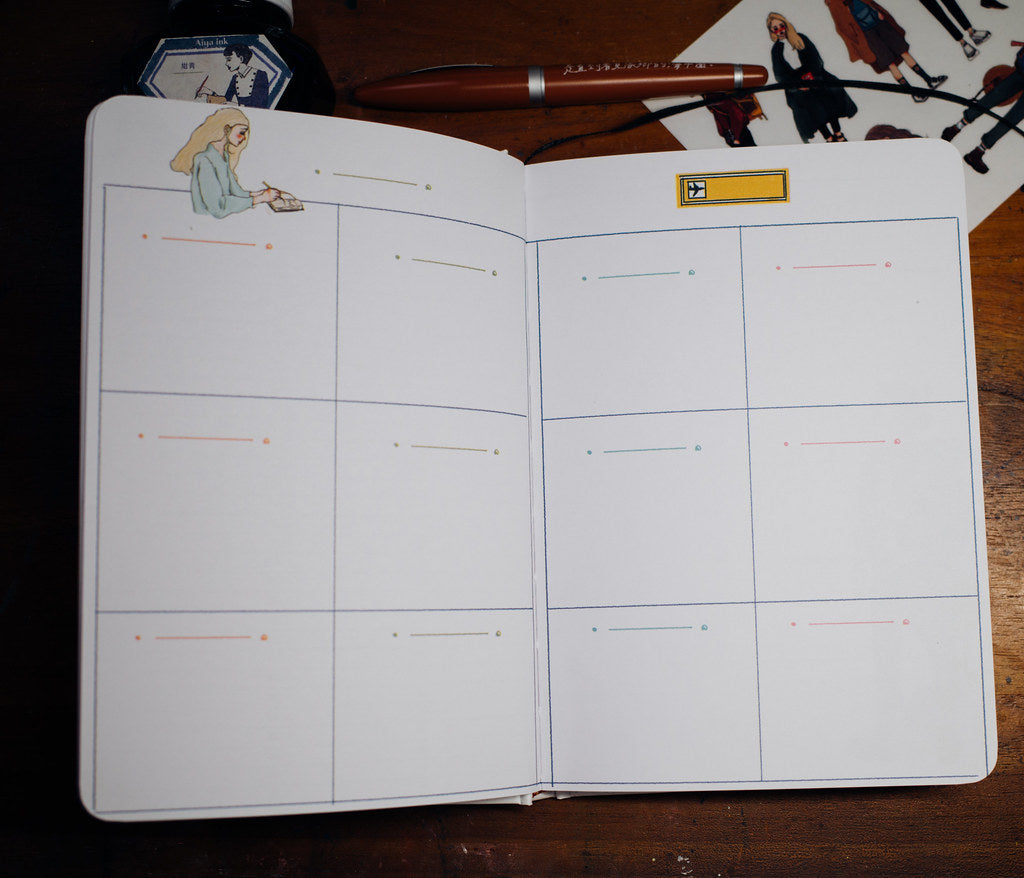 La Dolce Vita Bon Voyage Undated Diary (4 Different Cover Options) - Smidapaper Ikigai Shop