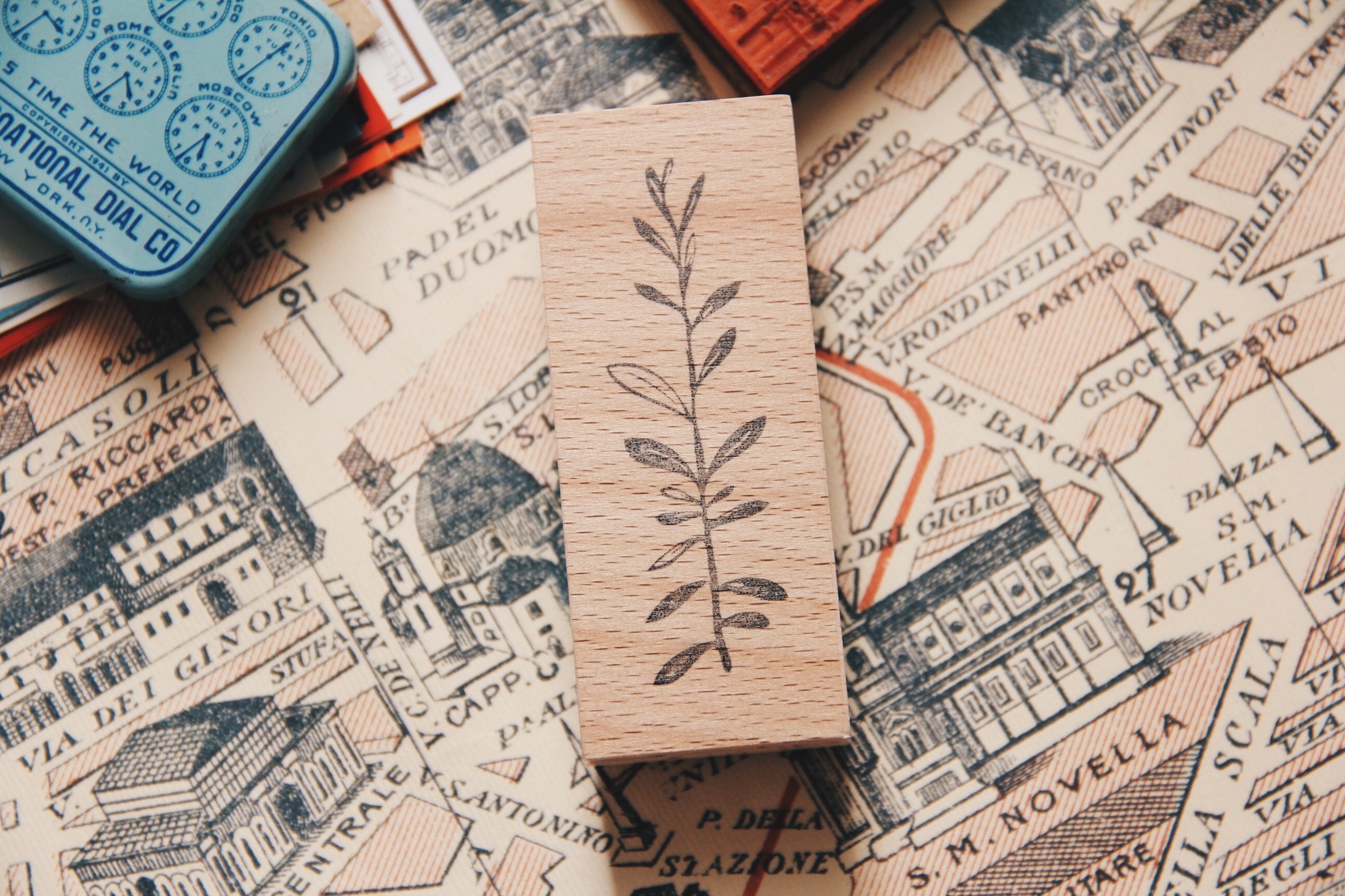 Stempel Jazz Eucalyptus IV Rubber Stamp - Smidapaper Ikigai Shop