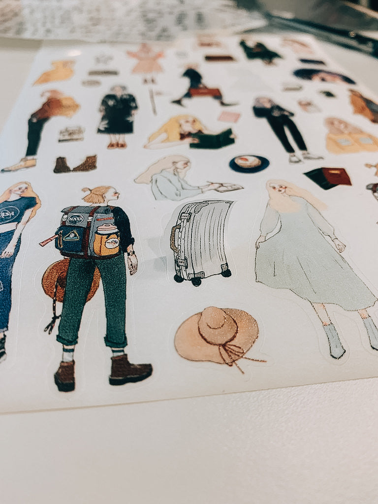 La Dolce Vita Sweet Life Washi Sticker Sheet - Smidapaper Ikigai Shop