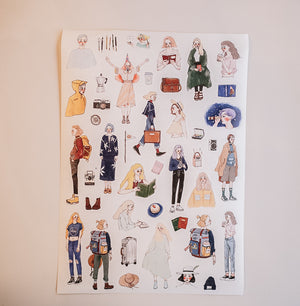 La Dolce Vita Sweet Life Washi Sticker Sheet - Smidapaper Ikigai Shop