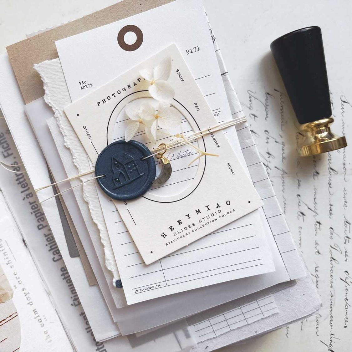 Penny Fei Little House Wax Seal Stamp (2 types) - Smidapaper Ikigai Shop