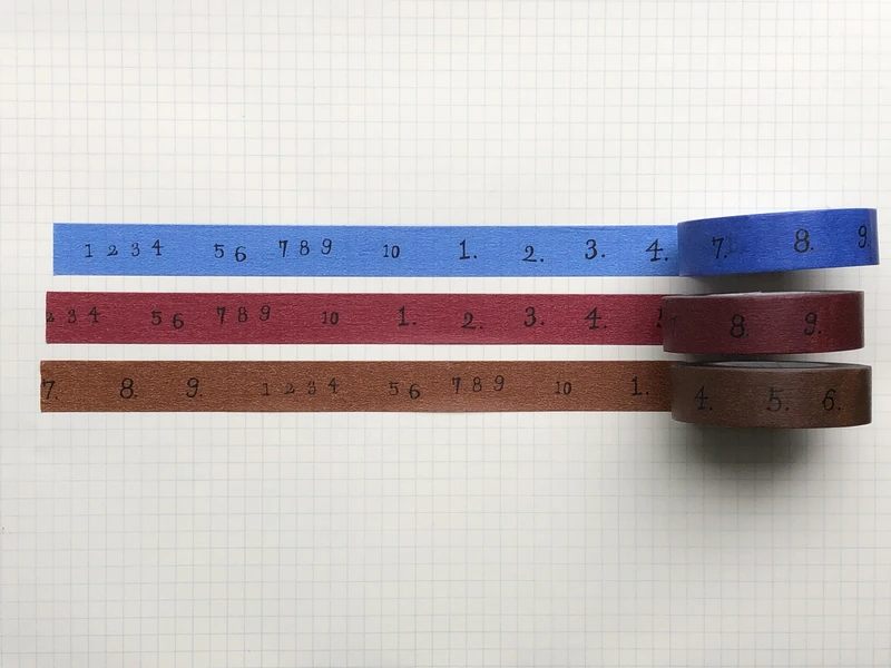 Classiky Number Blue (15mm x 15m) - Smidapaper Ikigai Shop