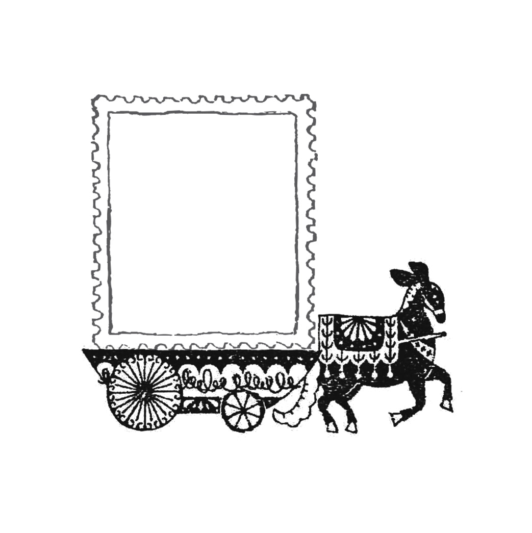 Wonderland: Radek and the Donkey Cart Stamp - Smidapaper Ikigai Shop