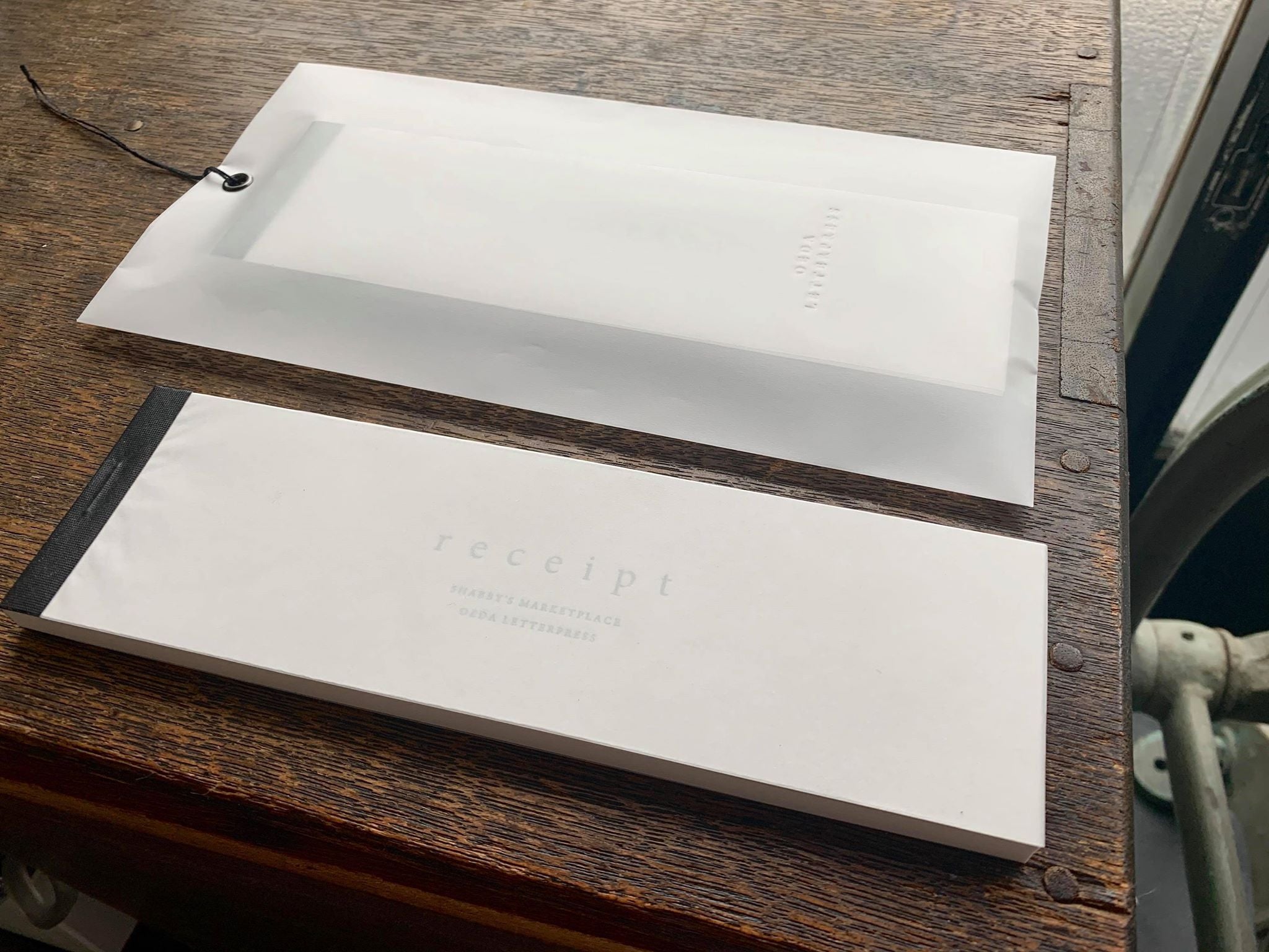 Oeda Letterpress Money Receipt - Smidapaper Ikigai Shop