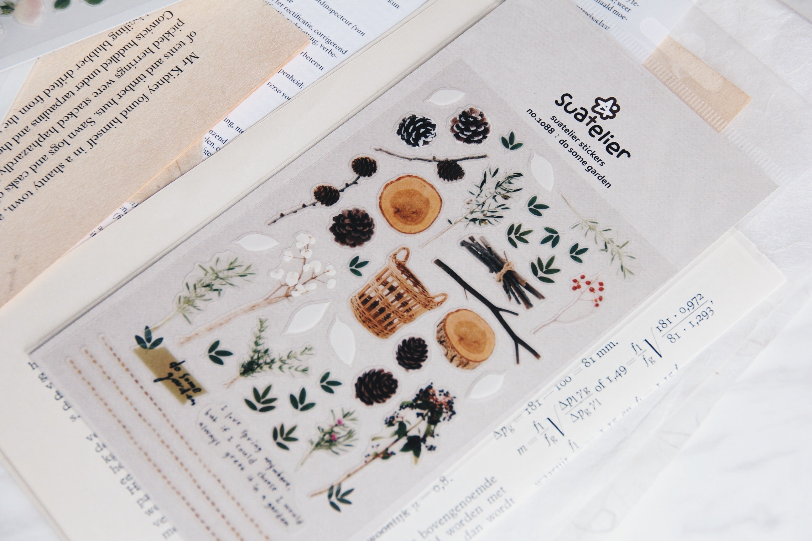 Suatelier Do Some Garden Stickers - Smidapaper Ikigai Shop