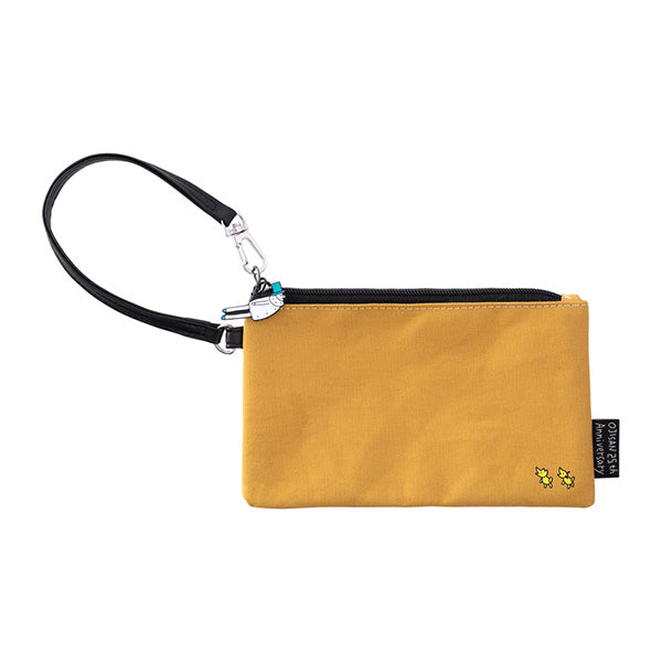 Midori Ojisan 25th Anniversary Flat Pouch - Yellow - Smidapaper Ikigai Shop