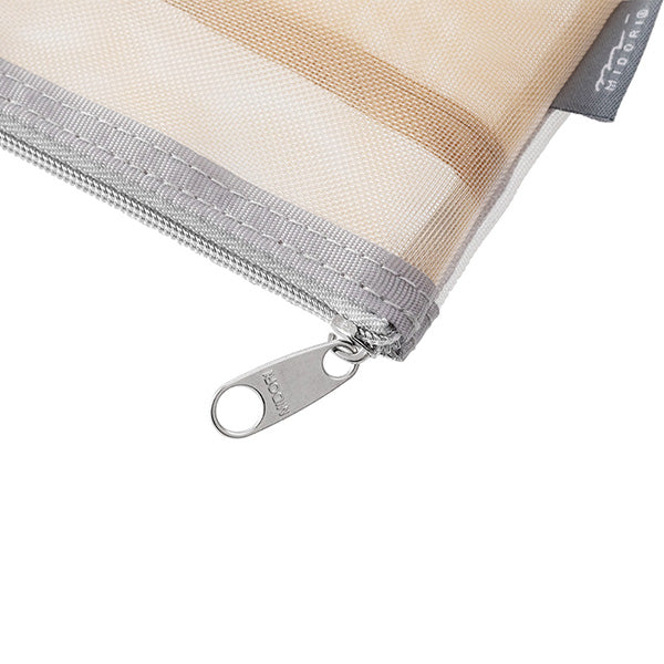 Midori Pen & Tool Mesh Pouch: Grey - Smidapaper Ikigai Shop