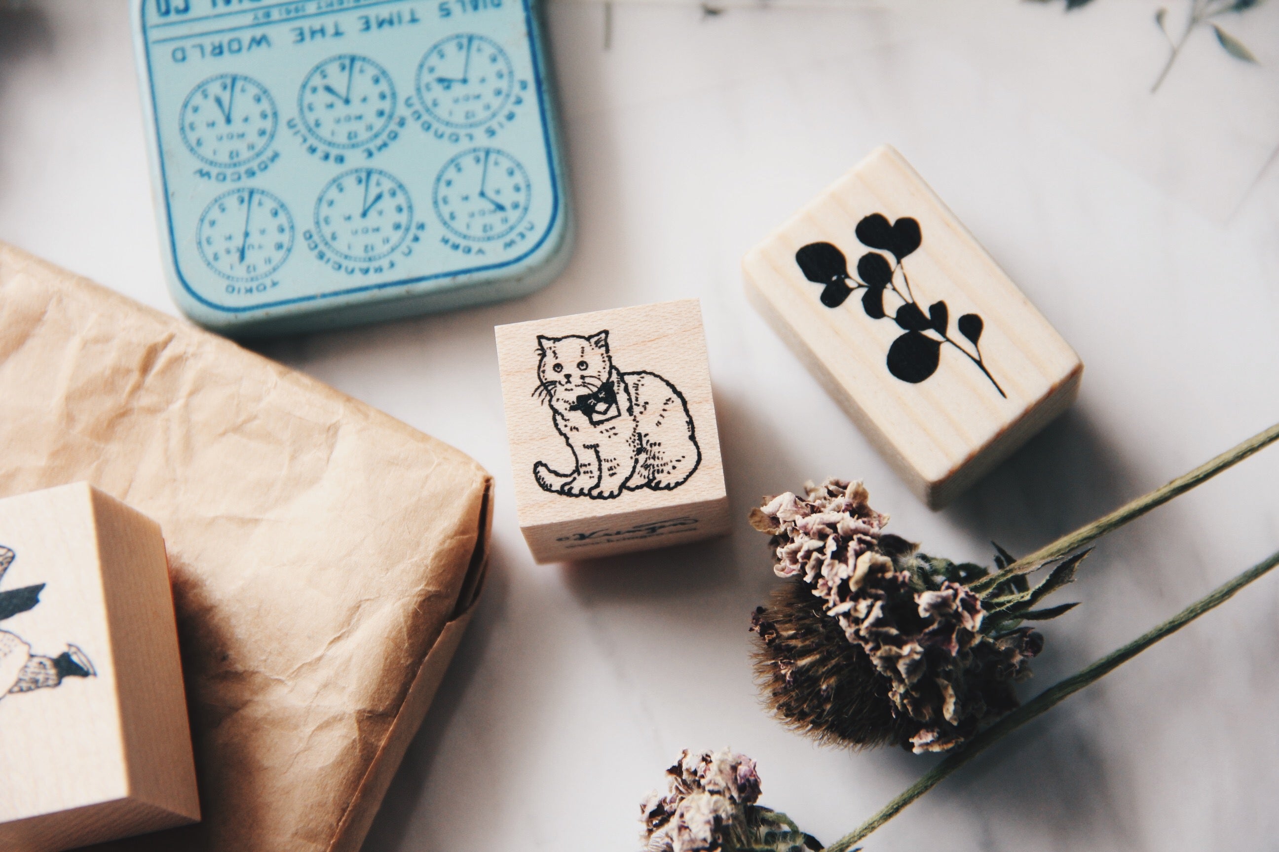 Oola Mini Eucalyptus Rubber Stamp - Smidapaper Ikigai Shop