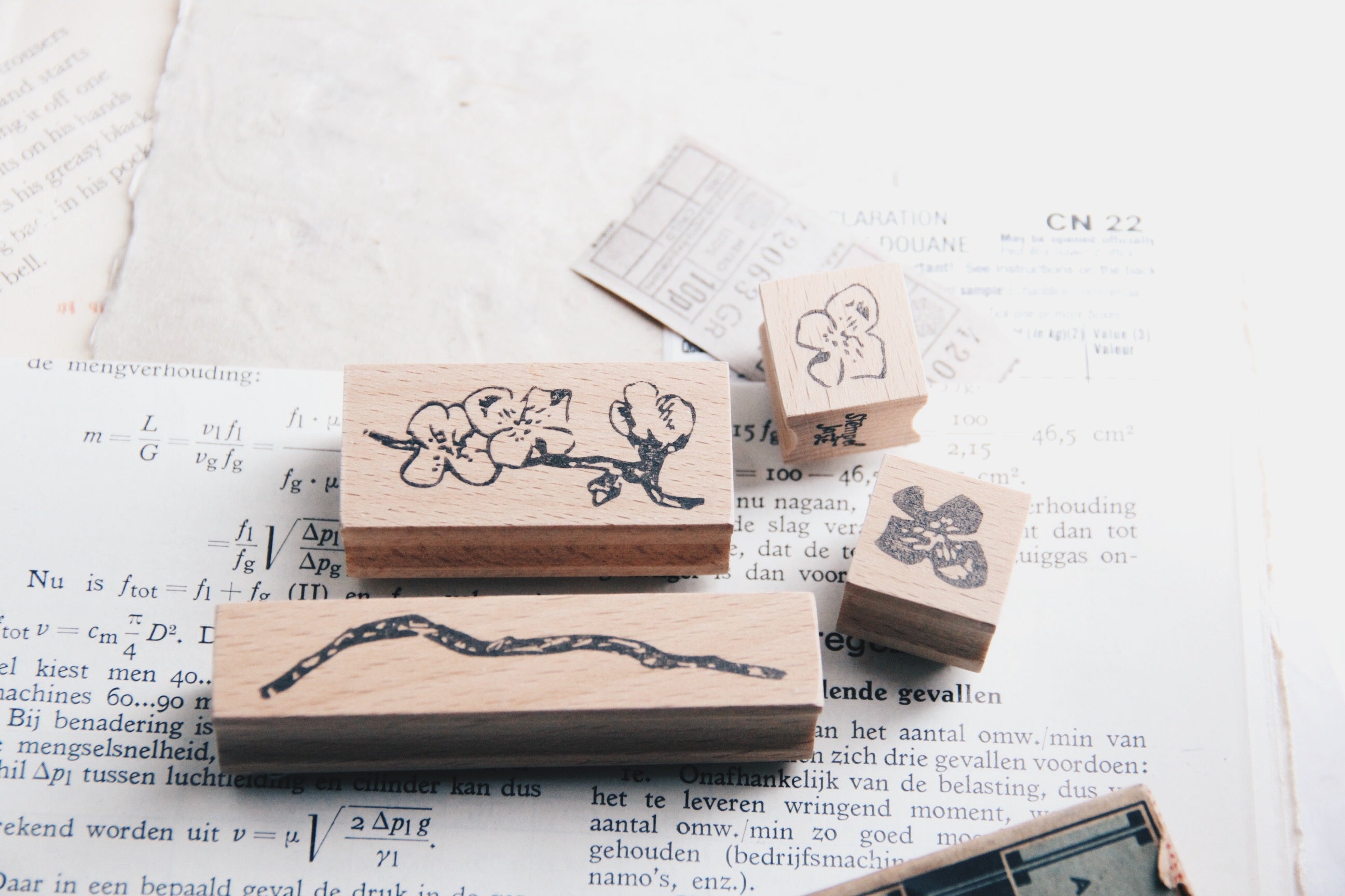 Stempel Jazz Cherry Blossom Stamp Set (Set of 4) - Smidapaper Ikigai Shop