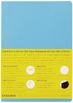 Stalogy 365 Notebook A5- Blue - Smidapaper Ikigai Shop